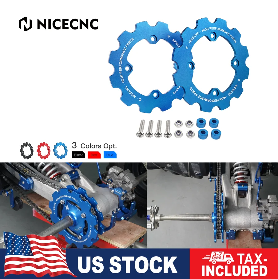 NICECNC AVT Dual Sprocket Guard Protector Cover For Yamaha Raptor 700 YFM700R 2006-2022 Raptor 700R YFM700R 2012-2022 Aluminum