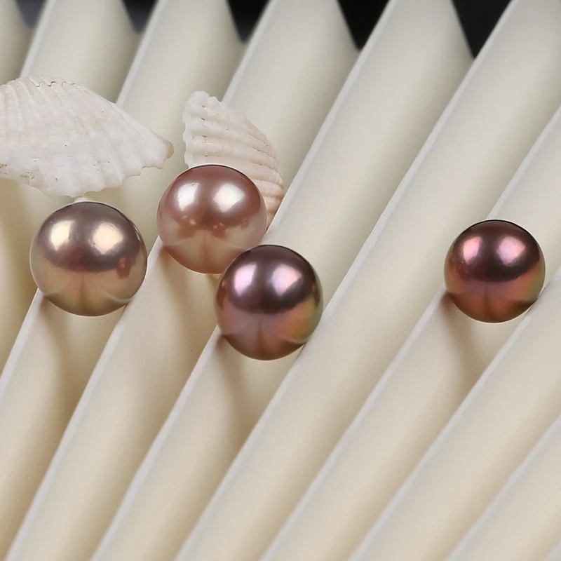 

Natural 12-13mm metallic color edison pearls loose freshwater pearl beads