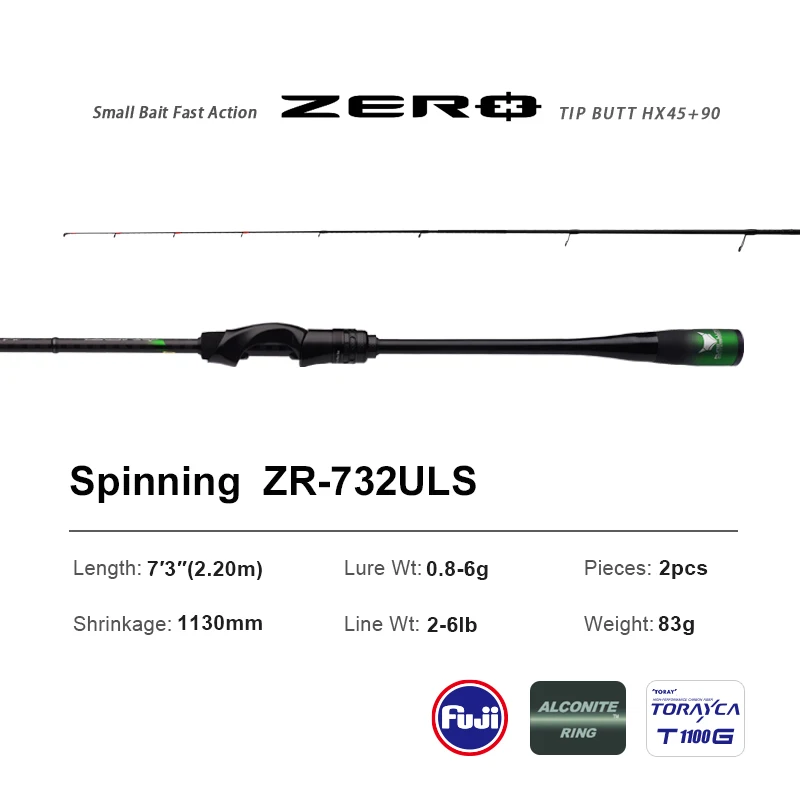 PURELURE NUL Klein Aas Licht Hoge Carbon Lange Gooien Hengel Rotsvissen Spinning Forel Hengel BFS Vissen Casting UL Stream Bass
