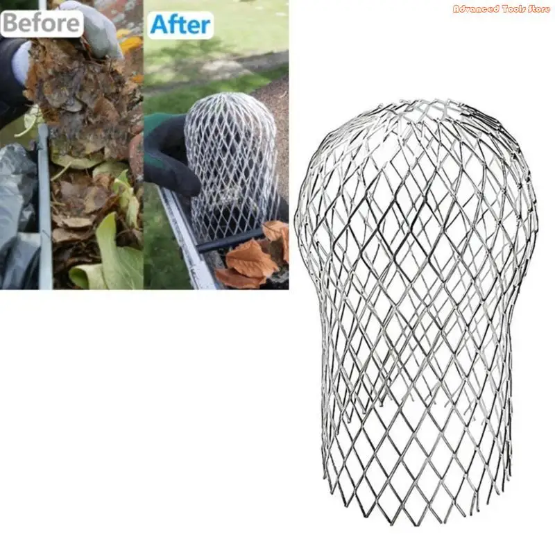 Meshs métalliques Pouteaux toit Filtres Arrêt Blocage des feuilles Couvertures tuyaux vidange Refléchissant CAPS FILTRE