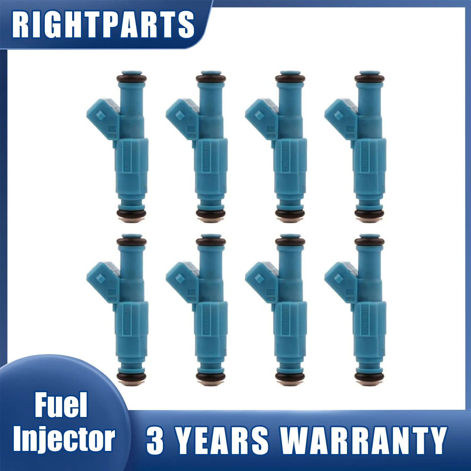 New 0280155715 Fuel Injector 8PCS For Chevrolet Camaro Corvette Caprice Impala Ford F250 F350 Excursion