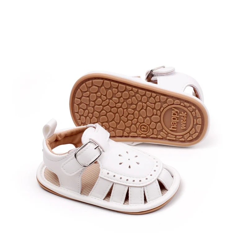 Sandalias huecas antideslizantes para bebé, niño y niña, zapatos de fondo suave, novedad de verano, 2024