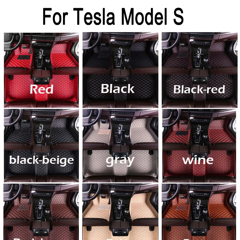 

Car Floor Mats Waterproof For Tesla Model S 2012~2022 Interior Accessories