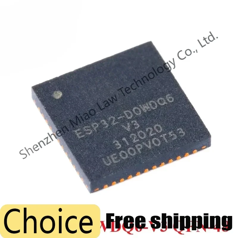 ESP32-D0WDQ6-V3 QFN-48 ESP32-D0WDQ6 QFN48 ESP32 Dual-core WiFi Bluetooth-compatible MCU Wireless Transceiver Chip IC New Origina