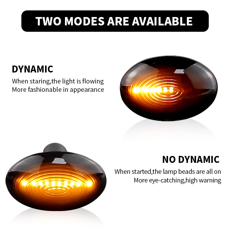 2PC Side Repeater Lamp Dynamic LED Side Marker Light Indicator For BMW MINI Cooper R55 R56 R57 R58 R59 2007-2013 Car Accessories