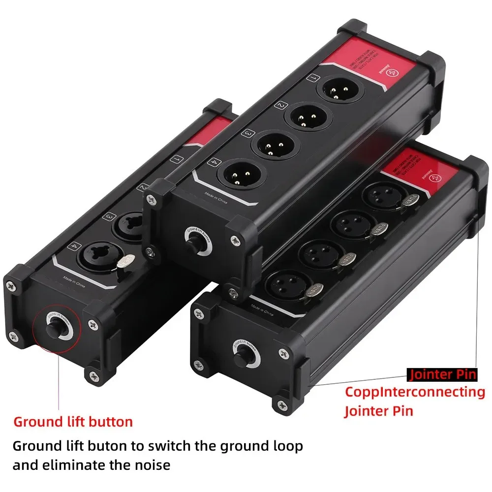 4 Channel 3 Pin Multi Network XLR Cable for Stage Sound Lighting and Recording Studio Male and Female To RJ45 Ethercon NE8F-4M