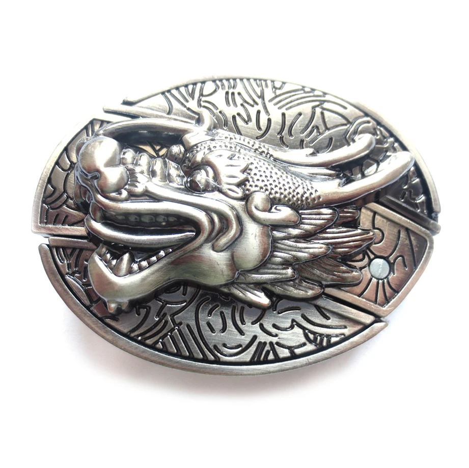 Fashion Classic Oriental Dragont decor Men Knife Buckle