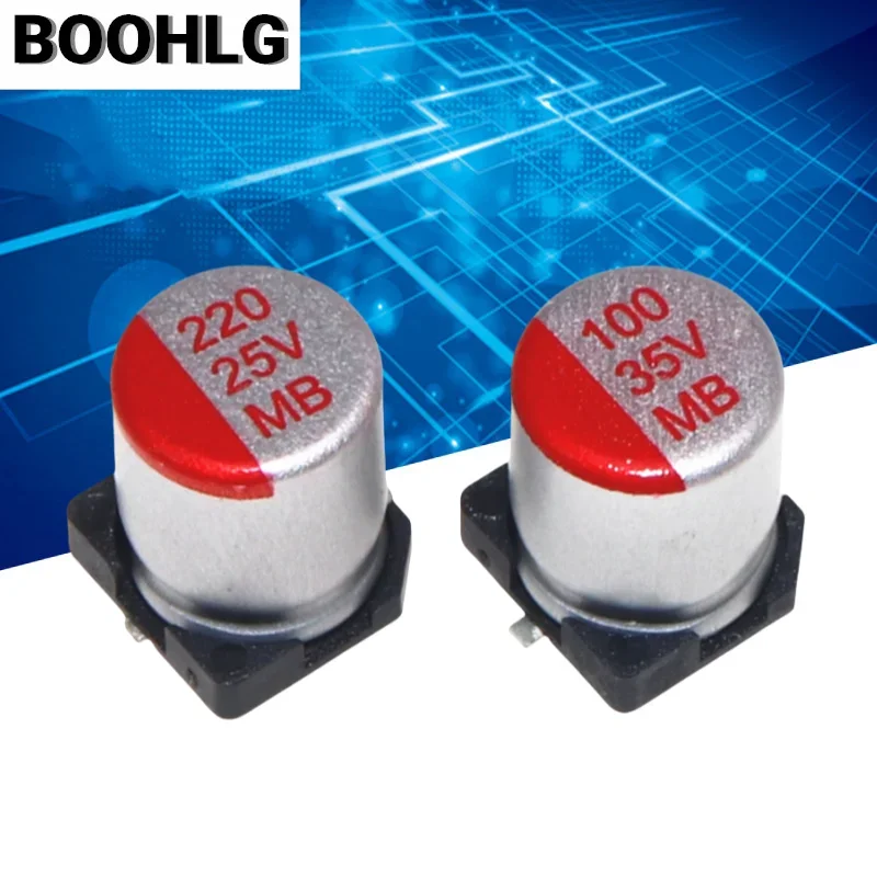 10PCS SMD solid-state capacitor 2.5V 4V 6.3V 10V 16V 20V 25V 35V 50V 63V 80V 150UF 180UF 220UF 270UF 330UF 390UF 470UF 560UF