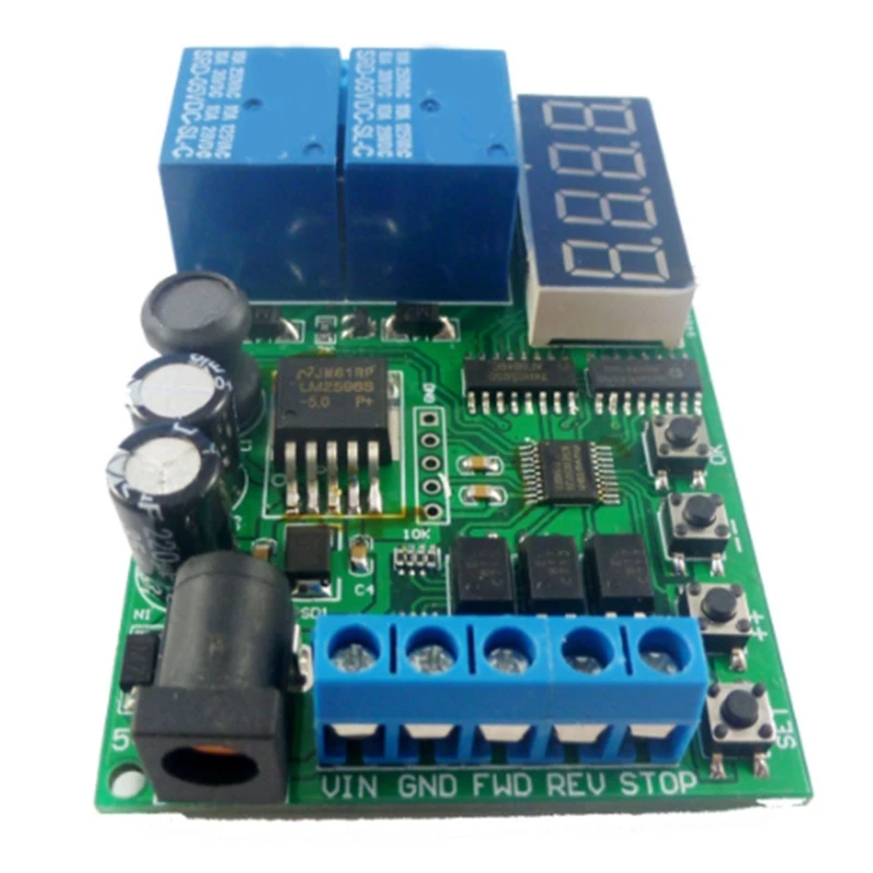 IO53A02 DC 5-24V Cycle Delay Relay Module 0.1S-999Min Adjustable Time Control Switch Motor Forward Reverse Controller