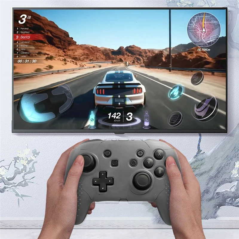 FFYY-Gamepad-Abdeckungsschale für Switch 2Pro Controller, kristalltransparente, kratzfeste Schutzhülle, verschleißfest