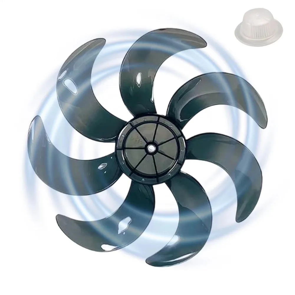7-Leaf Replacement Fan Blade Set for Midea 12 in and 14 in Electric Fans Optimized Air Movement and Durability