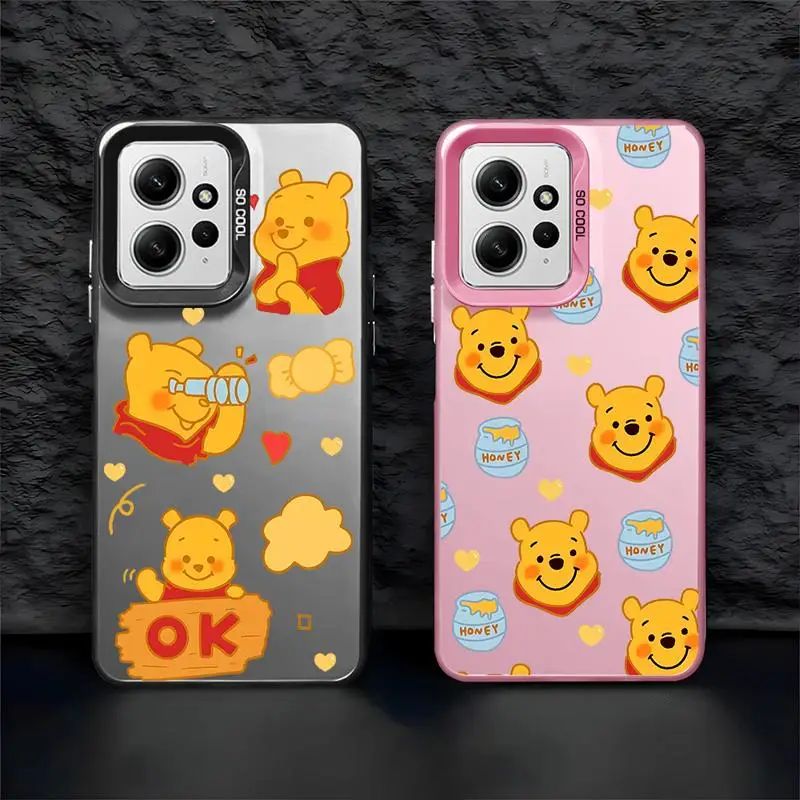 Love Honey Winnie The Pooh phone cases for Xiaomi Poco C50 X3 NFC C61 C51 X3pro Redmi 12C 13 A2 A3x 12 funda Back Shell Cover