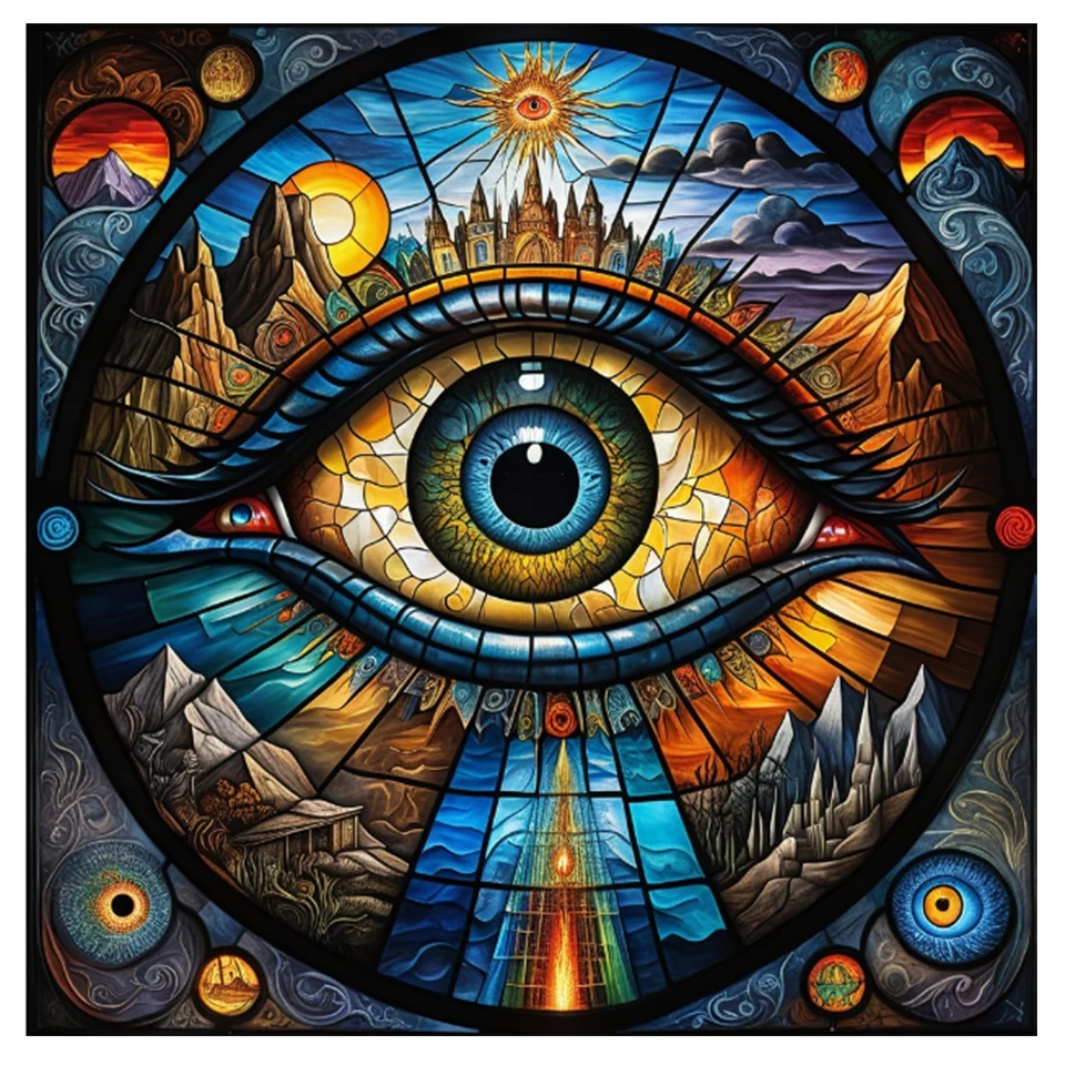 

Vibrant Abstract Soul eye Diamond painting New 2025 Diy Jewelry cross stitch Embroidery diamond Mosaic Home decoration,