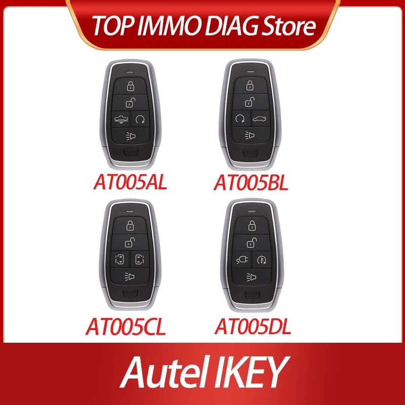 

1/2/5PCS AUTEL IKEY AT005AL AT005BL AT005CL AT005DL 315Mhz/434Mhz Basic Universal Smart key For KM100 IM508 IM608 XP400 Pro