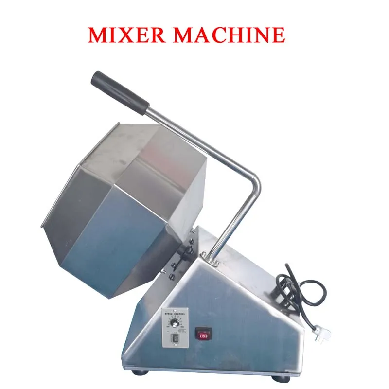 

Octagonal Mixer Stainless Steel Seasoning Bucket Commercial Food And Feed Mixer Automatic Sugar Hanging Coating Machine