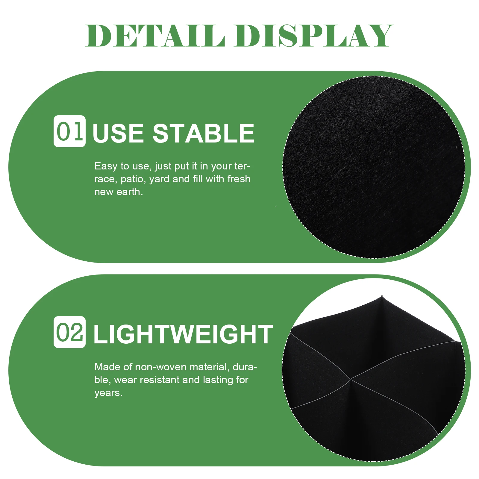 

3 Grids Fabric Raised Garden Bed Planting Container Durable Non-Woven For Vegetables Fruits Flowers Outdoor Yard Use Gardening