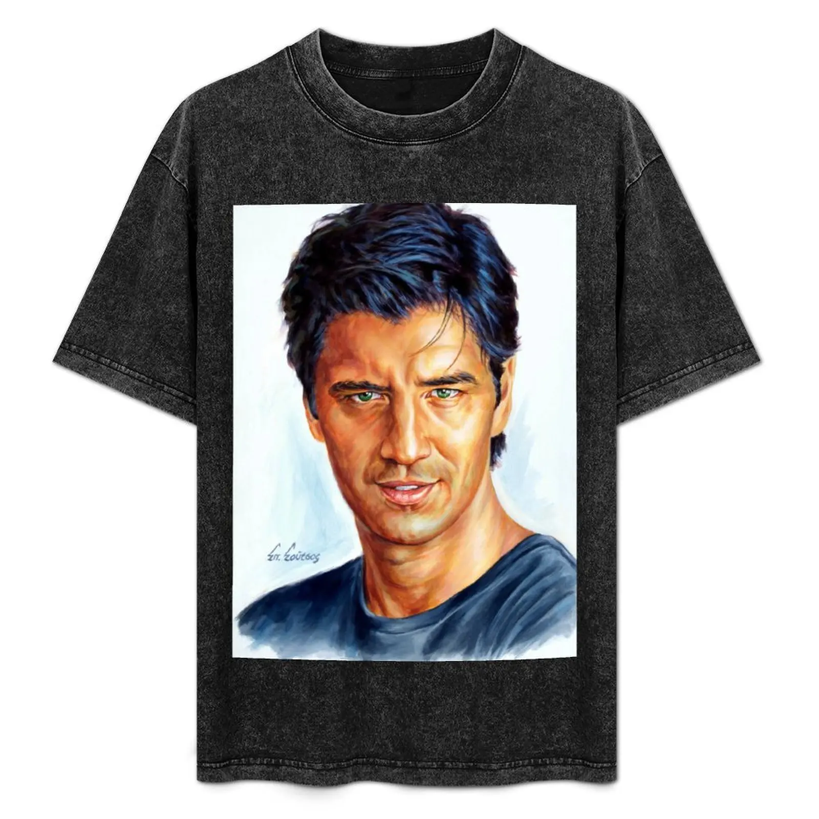 

Sakis Rouvas - Σκη Ρουβ πορτρατο ζωγραφικ T-Shirt Quick Dry Outdoor Sports T-Shirt