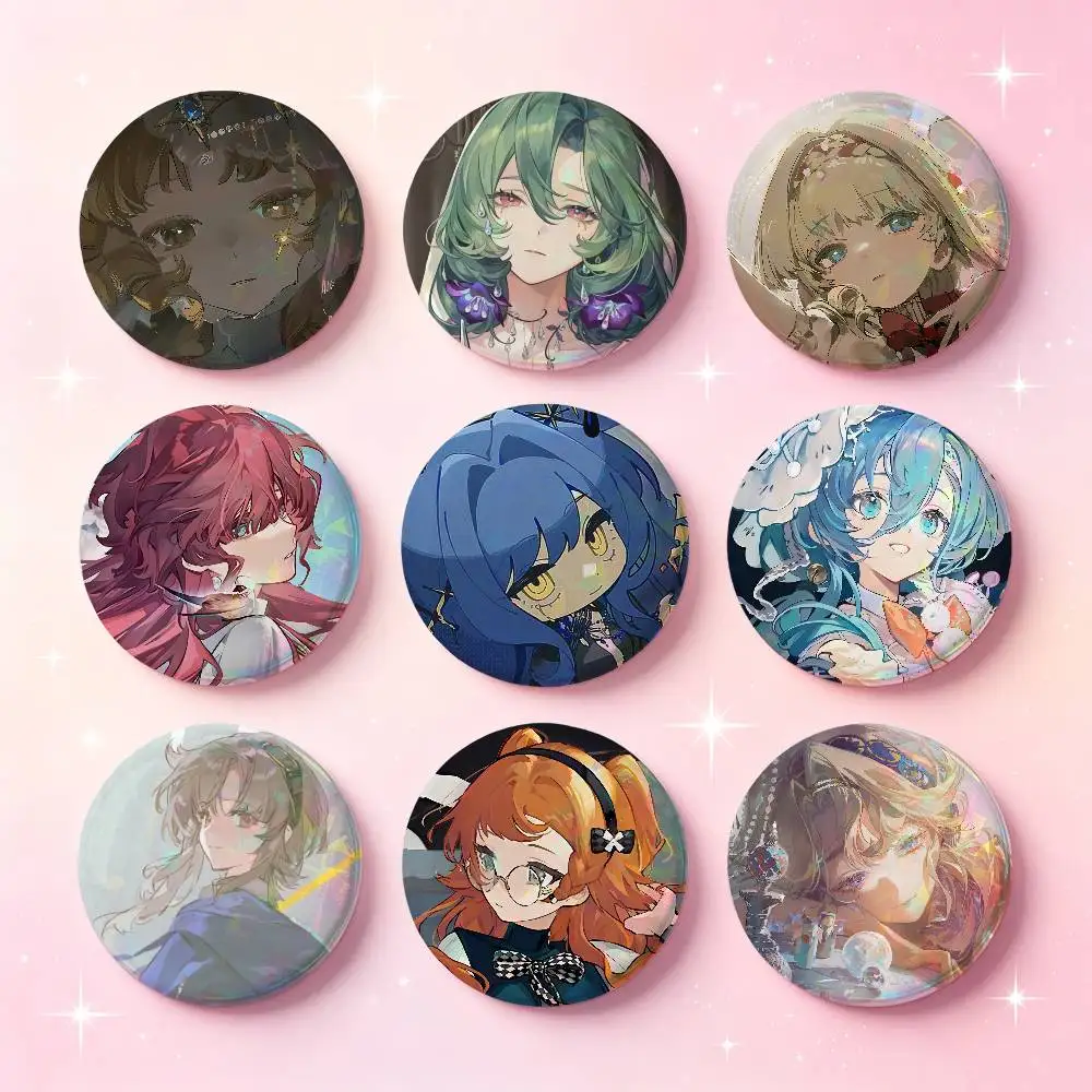 Reverse 1999 Anime Game Badges Button Round Creative Pin Brooch Badge Bag Decor Accessories Fans Collect Friends Gifts