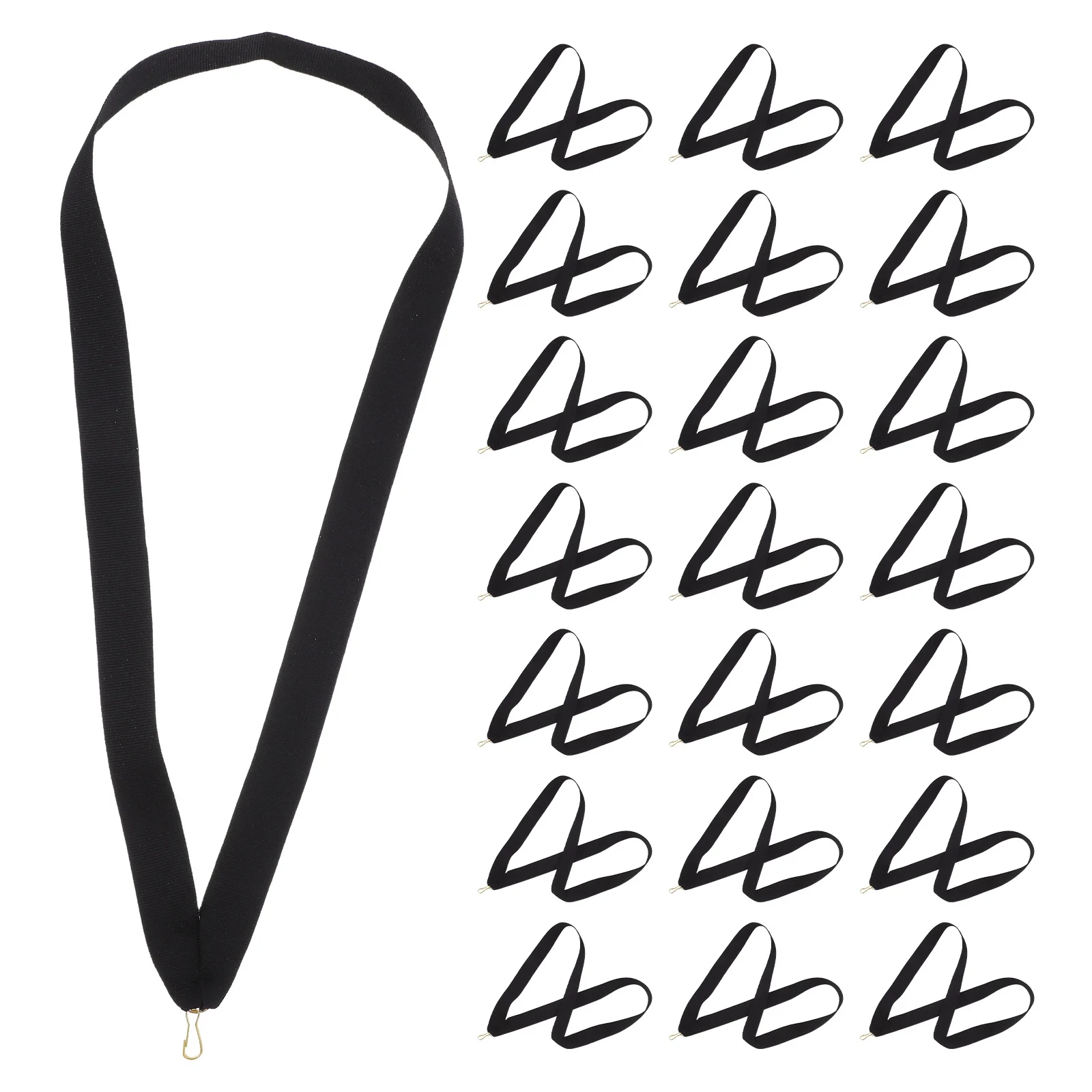 

30pcs Award Medal Lanyards Durable Polyester Neck Strap For Sports Competition School Event Conference Running Ceremony Medal