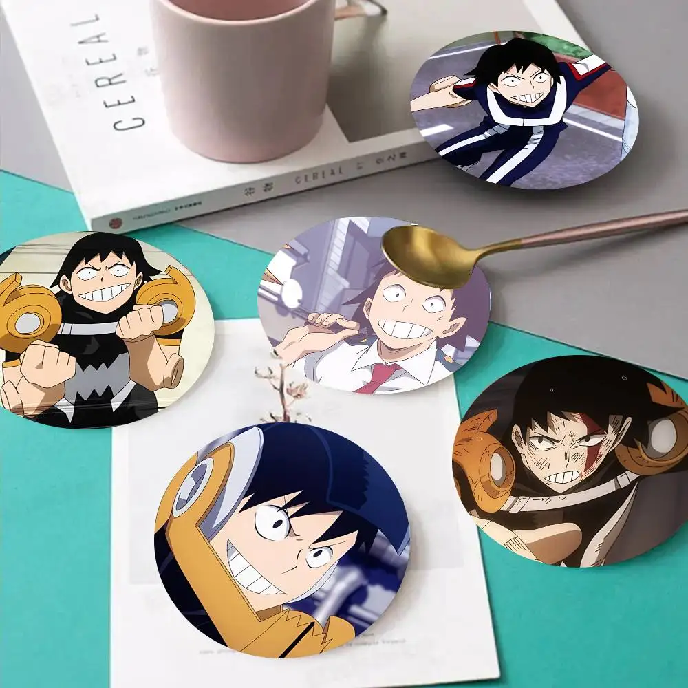 1pc Cartoon Character Hanta Sero Wooden Coaster Colour Printing Cup Mat Home Desk Decoration Gifts