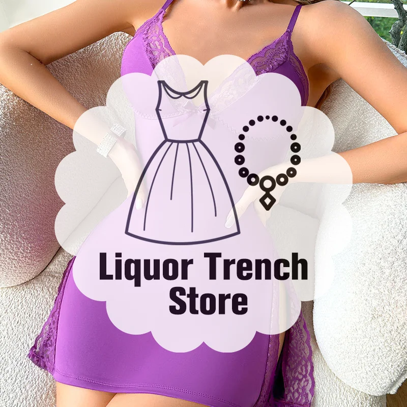 

Сексуальная ночная рубашка, эротическое белье, кружевная юбка-бретелька Pure Desire, домашняя одежда