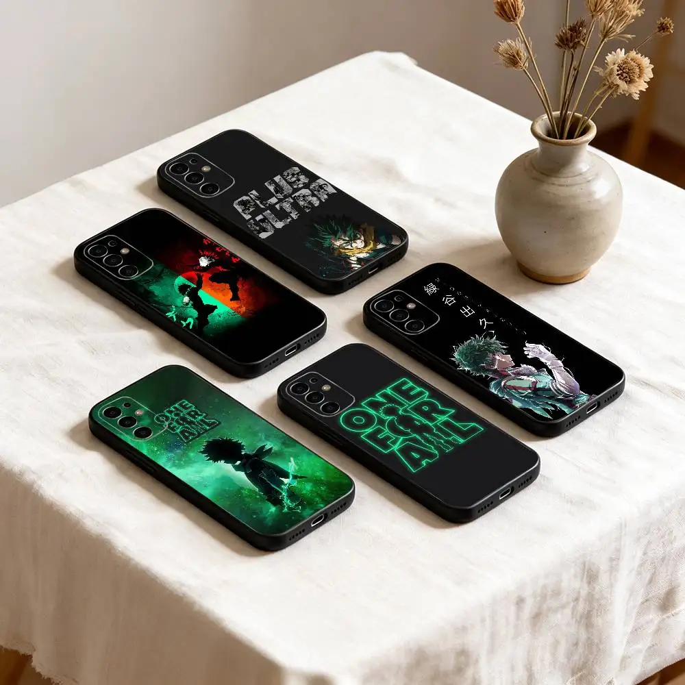 My hero A-academia L-Izuku M-Midoriya  Phone Case Black Silicone Soft For Samsung S25,S24,S21,S22,S23,S30,Ultra,S20,Plus,Fe,Lite