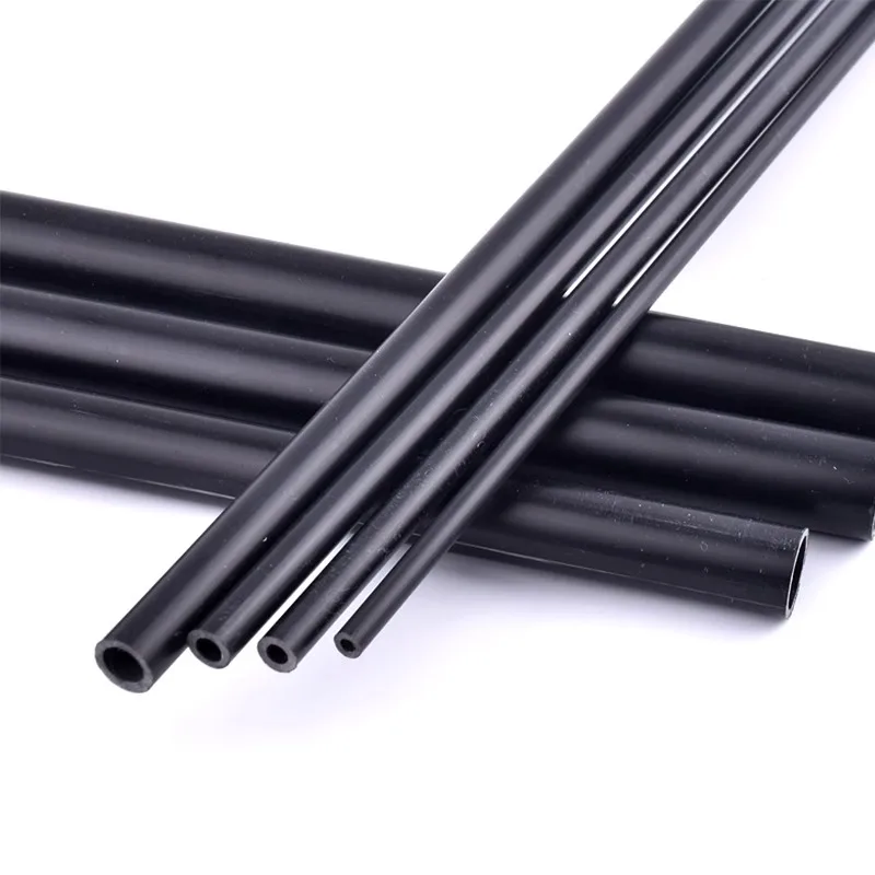 2Pcs PVC Black Water Pipe I.D 2mm-16mm Fish Tank Aquarium Fittings Tube Garden Irrigation Hard Tube Home DIY Tube 48~50cm Length