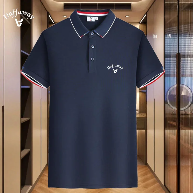 

New high-quality men's collar button up shirt for summer, high-end business casual collar short sleeved men's collar shirt