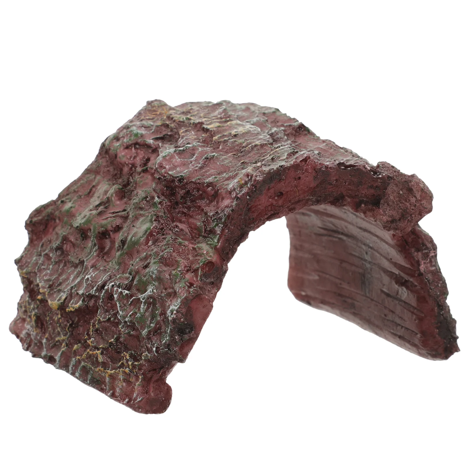 Resin Turtle Basking Platform Reptile Hiding Hole 3070S Small Pets Shelter Cave Terrarium Accessories No Fade