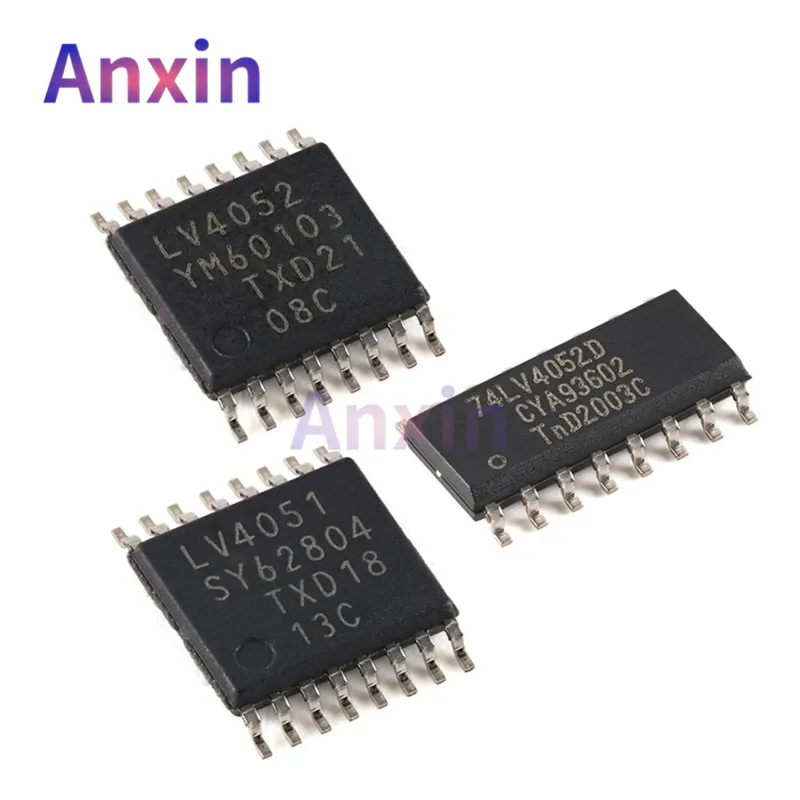 

10PCS 74LV4051PW 74LV4052PW LV4051 LV4052 TSSOP-16 74LV4052D SOP16 8-channel Dual 4-channel Analog Multiplexer Demultiplexer IC