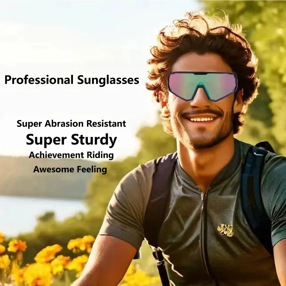 Photochrome Radfahren Brille Männer Mountainbike Sonnenbrille Frauen Klar MTB Sport Brille Fahrrad Triathlon Laufen Baseball