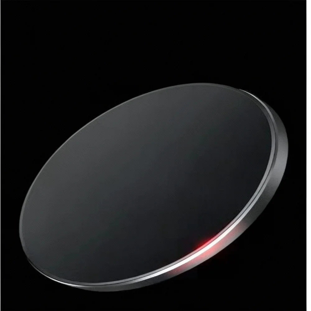 Qi Wireless Charger Pad Fast Charging Dock For Mobile Phones Ultra Thin Charging Station Aluminum Desktop Accessories