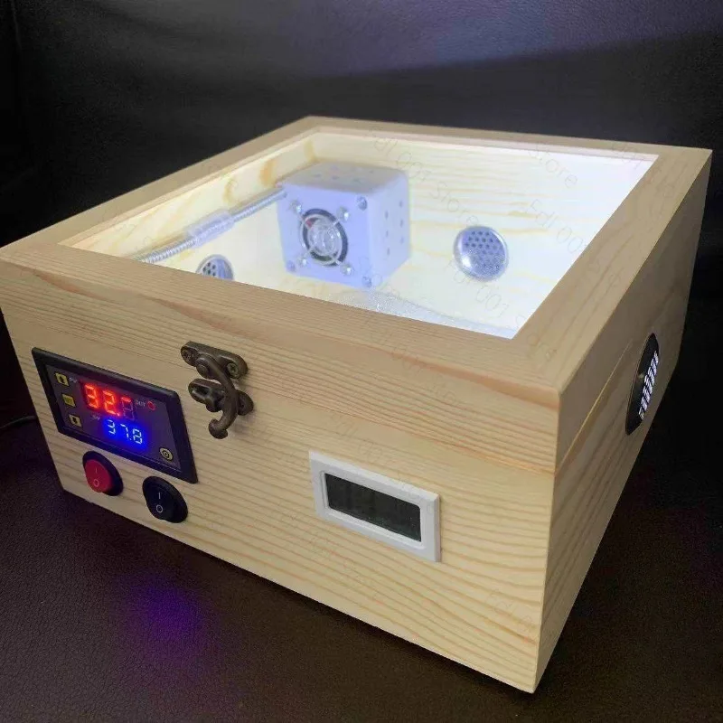 Multifunctional Reptile Incubator Constant Temperature Water Bed Wooden Brooder Egg Hatching Box For Pet Breeding