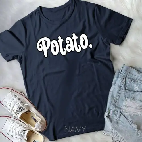 Potato Funny Men Women Vegetarian Vegan Teens Unisex T-shirt