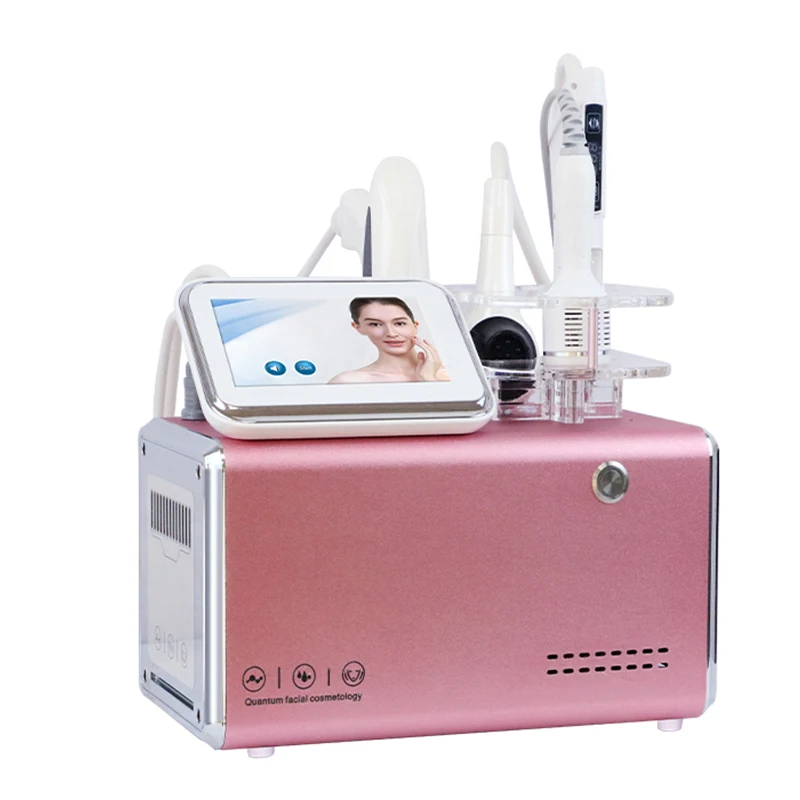 

Dispositivo de belleza Facial 5 en 1 multifunción, Nano pulverizador de oxígeno de agua EMS, hidratación al vacío RF indolora, E