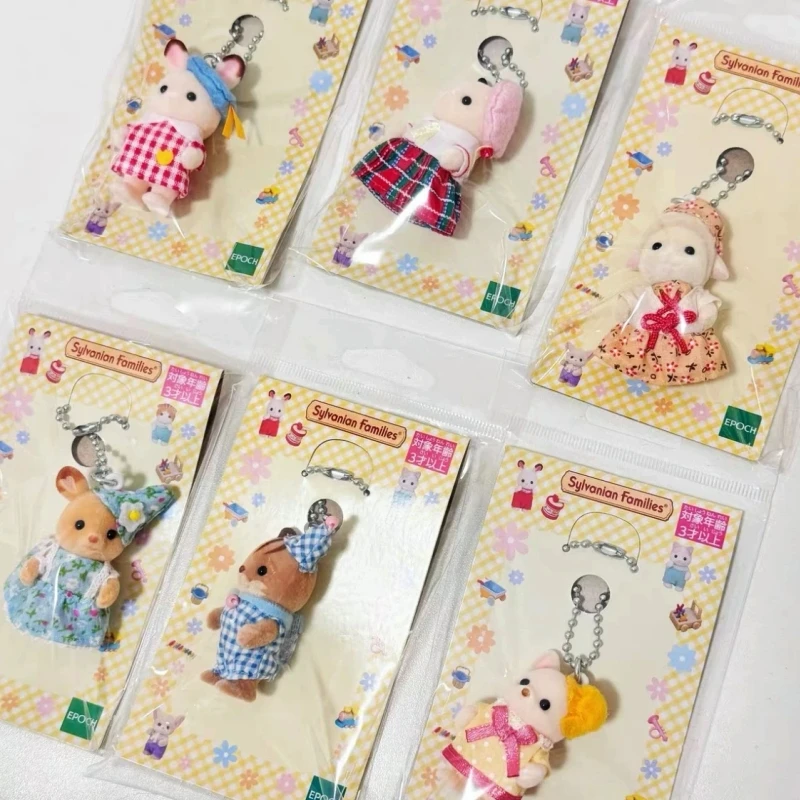 

Подлинная Сильванская семья Kawaii, детские игрушки, Сильванская семья, аниме-фигурка, подвеска, украшения, Коллекционная кукла, подарок для девочек