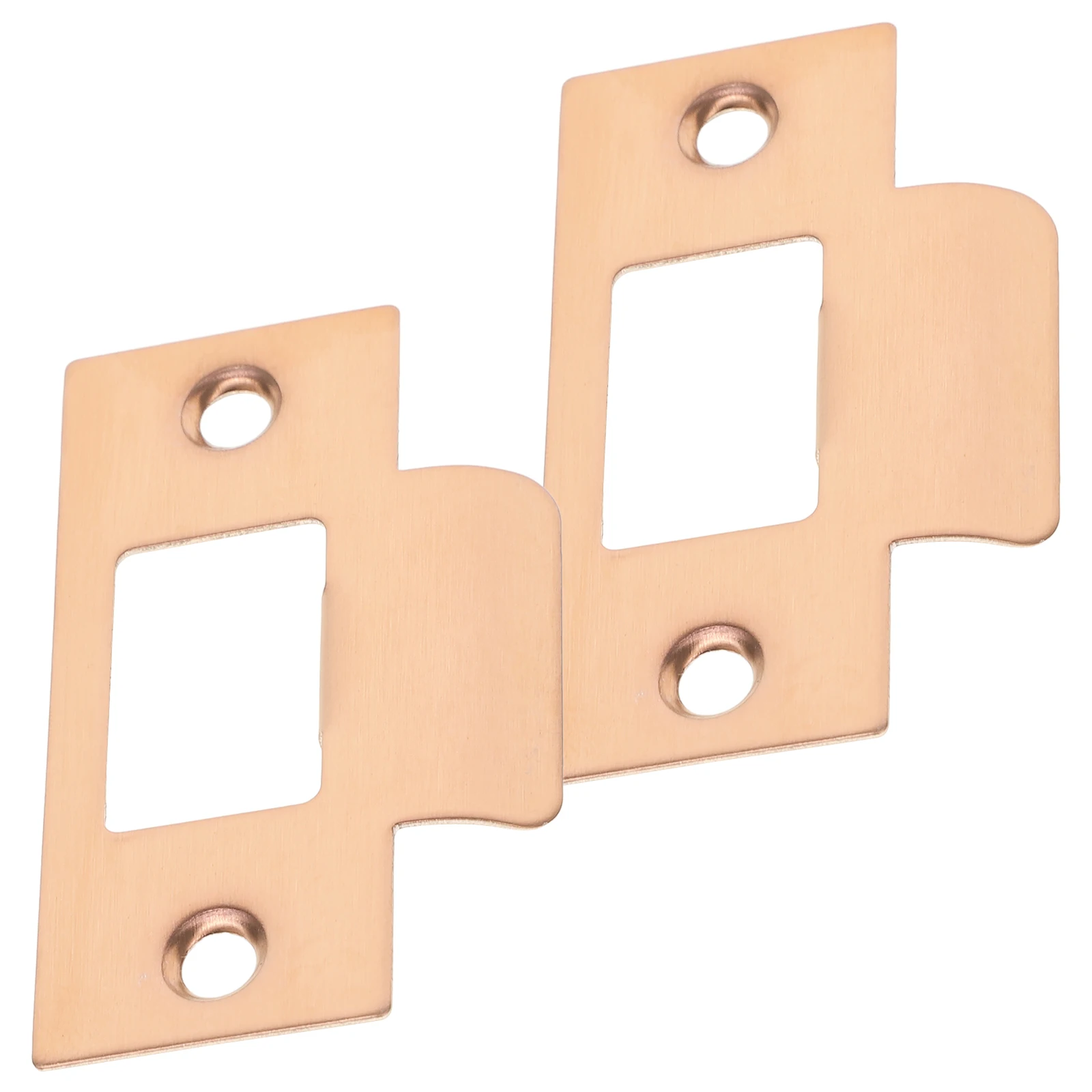 

2pcs Lock Tongue Buckle Dead Bolt Cover Plate Door Filler Hole Reinforcement Strike Plates Security Steel Accessories