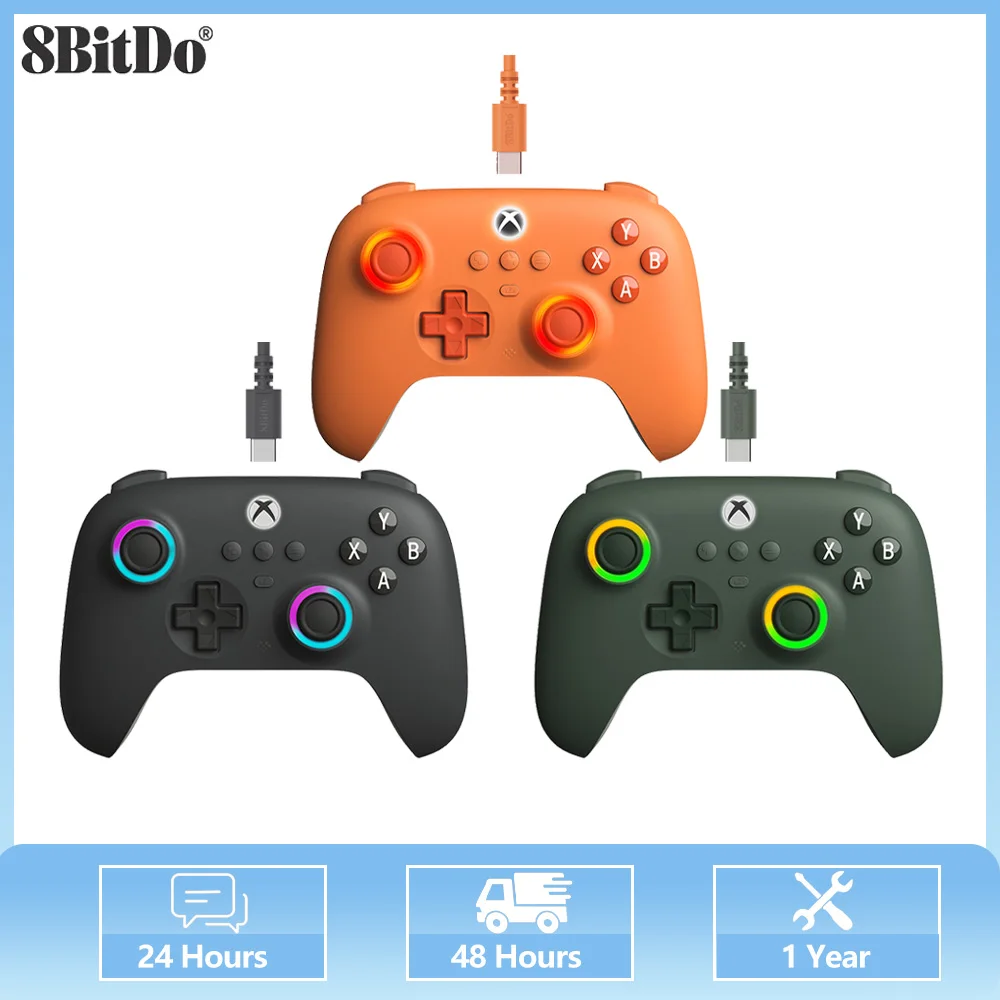 8Bitdo Hall Effect joysticks Ultimate C Wired Controller For Xbox Support For Xbox Series X|S/Xbox One/Windows 10/11 Gamepad