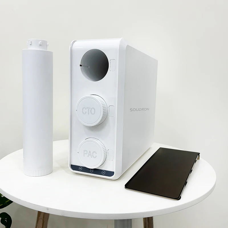 SOUDRON 가정용 한외여과 정수기 시스템, UF CTO PP 물 여과 식수 필터, 3 단계