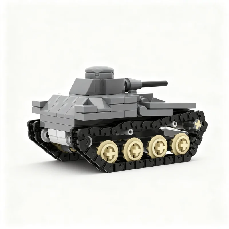 ตัวต่อรถถัง MOC T Light 169 ชิ้น แบบจำลองสถาปัตยกรรม ของเล่นสร้างสรรค์ DIY ของขวัญคริสต์มาส ชุดประกอบเสริมสร้างความคิด ของเล่นเสริมพัฒนาการเด็ก