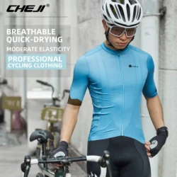 CHEJI New Summer Cycling Jerseys Men 2024 Men's Tops Clothing Sports Short Sleeved Quick Drying Breathable Equipment 5 Colours