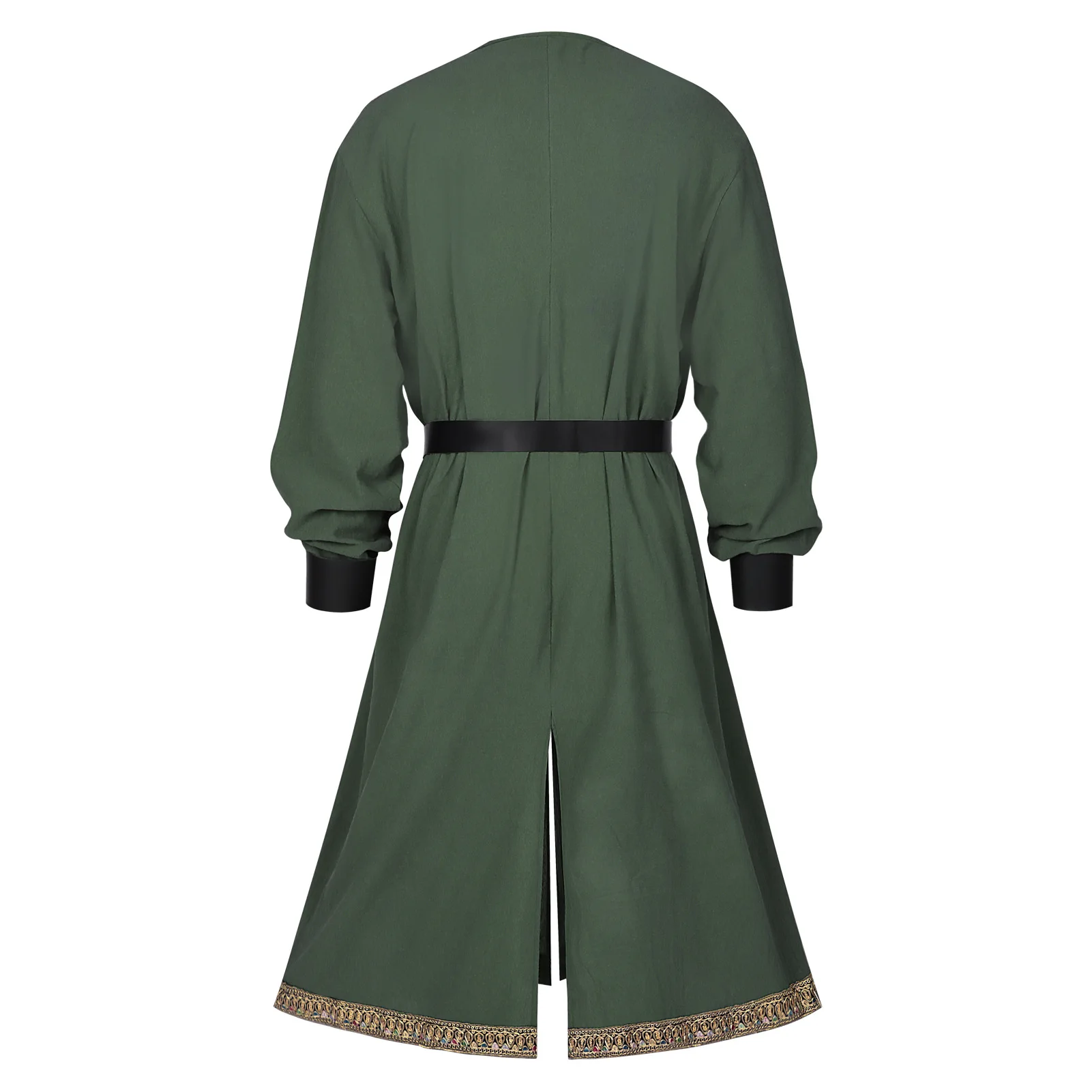 Mittelalterliches grenzüberschreitendes neues Herren-Langoberteil, Halloween-Ritter, Pirat, Retro-Wikinger, Herrenbekleidung, Bühnenkostüm, traditionelles Hanfu