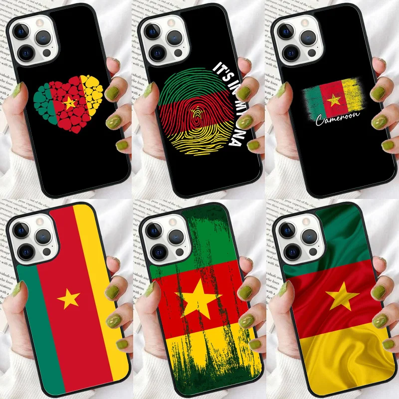 Republic of Cameroon Flag banner Phone Case For iPhone 16 15 14 plus XR XS 11 12 13 Pro max Shell Cover coque