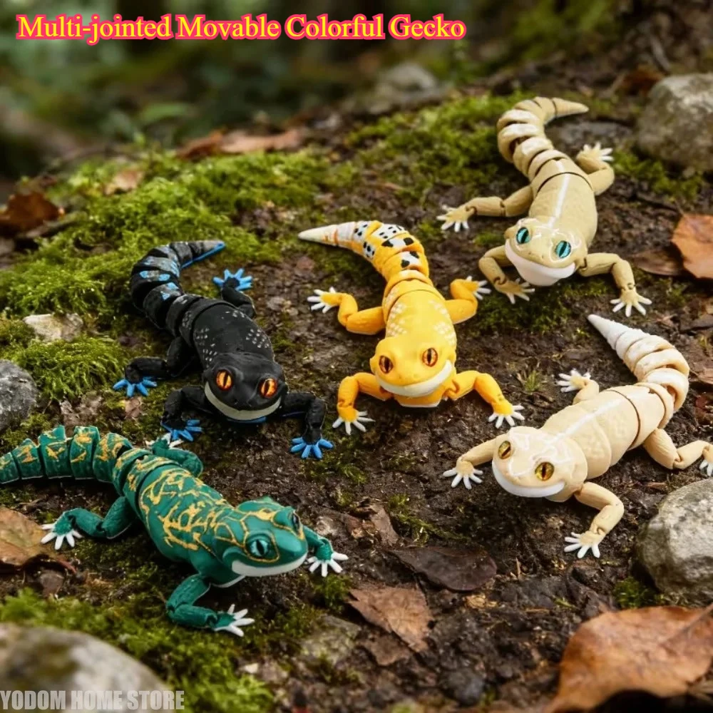 3D Printing Lizard - Многосуставной подвижный разноцветный геккон - 3D-печатная