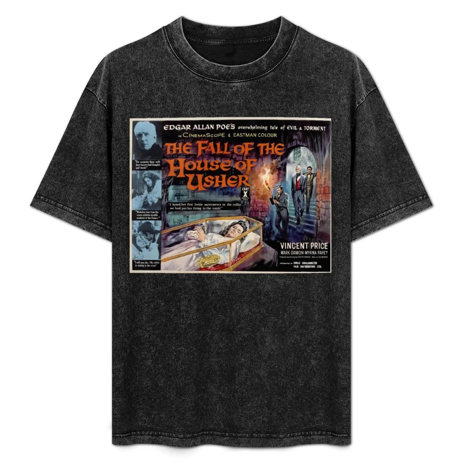 

House of Usher Roger Corman T-Shirt Large Size Casual Tee Shirt