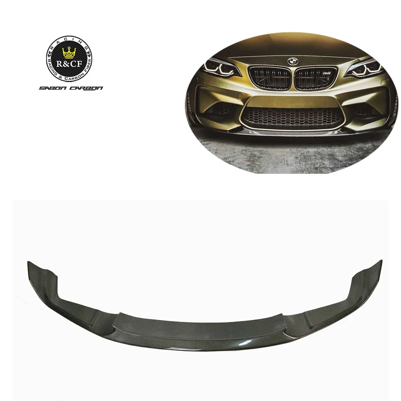 

For BMW F87 M2 CS style Carbon Fiber Front bumper Lip Splitter Spoiler