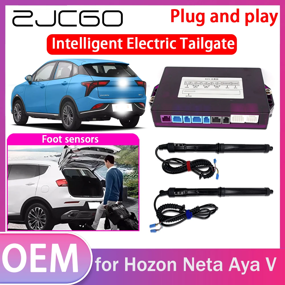 ZJCGO Electric Tailgate Lift Drive Trunk Opening Tail Gate Lift Soft Close Car Door for Hozon Neta Aya V 2020~2024