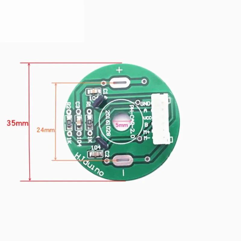 1pcs DC Motor Speed Sensor Module AB Phase Incremental Hall Sensor Encoder Magnetic Coding Speed Module for MCU Control