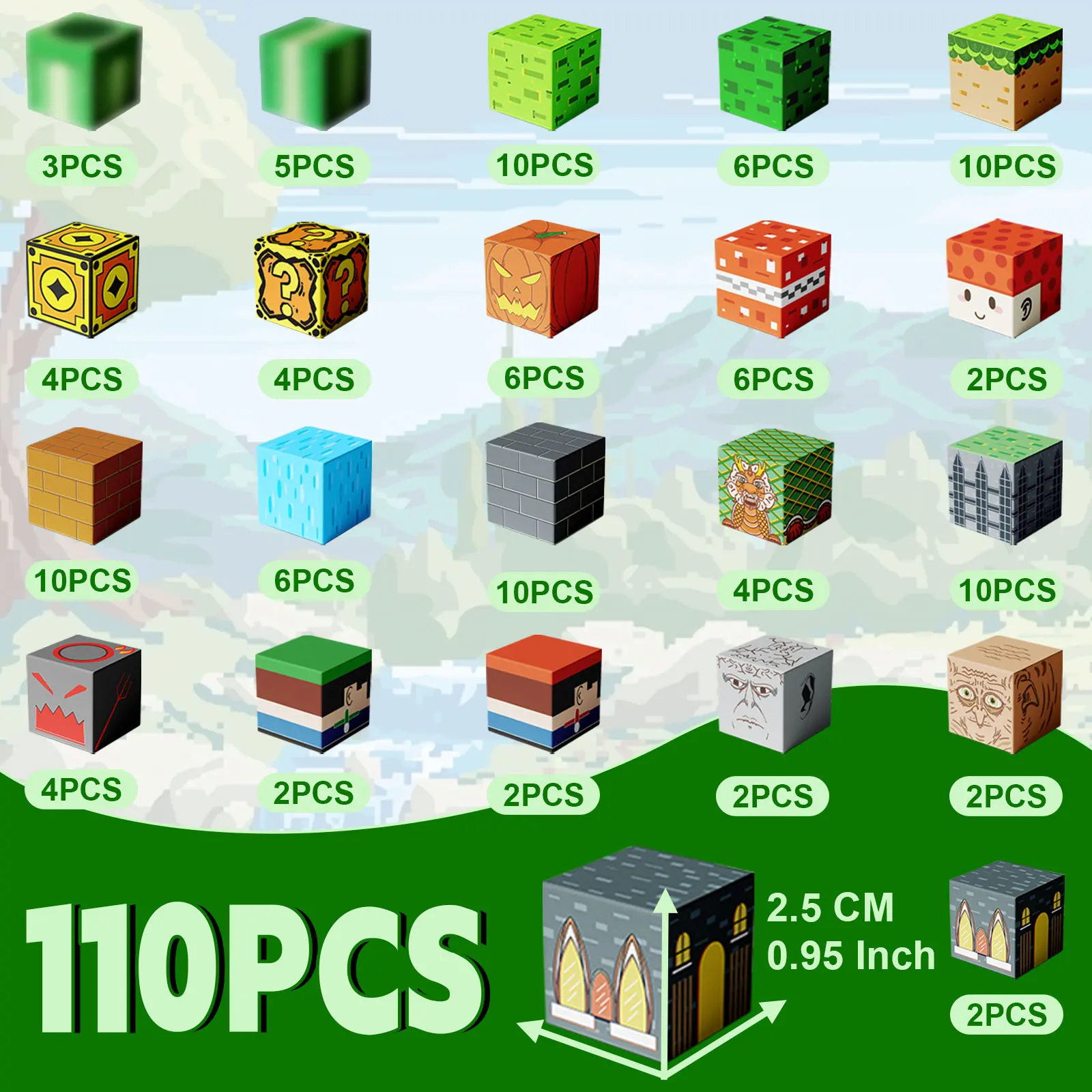 مجموعة مكعبات بناء مغناطيسية للأطفال - لعبة بناء إبداعية للأولاد والبنات، تعلم الجذعية