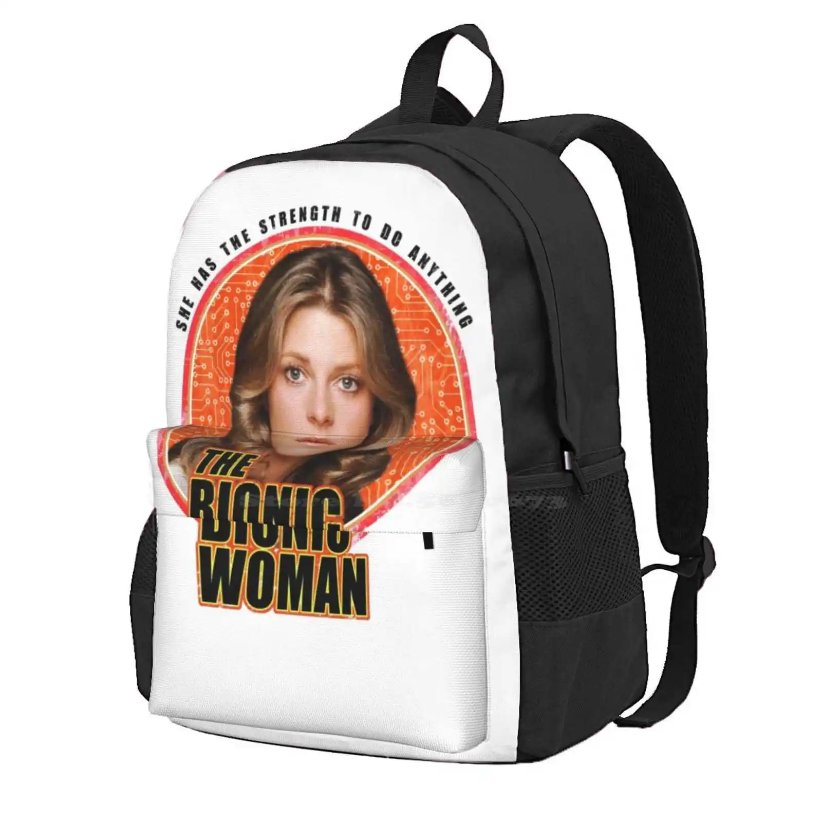 The Bionic Woman Hot Sale Schoolbag Backpack Fashion Bags The Bionic Woman The Six Million Dollar Man Steve Austin Lee Majors